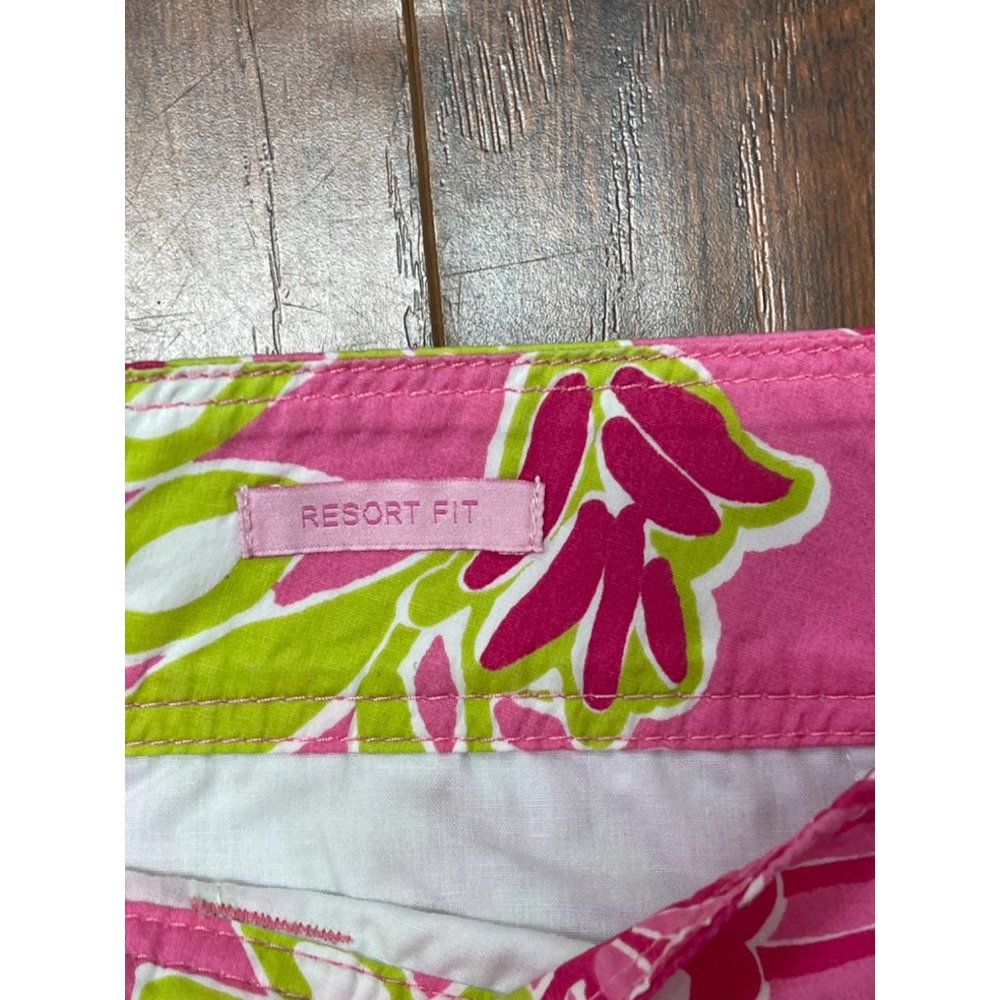 Lilly Pulitzer Originals Vintage Pink/Green Shorts Womens Size 12 - Picture 5 of 6